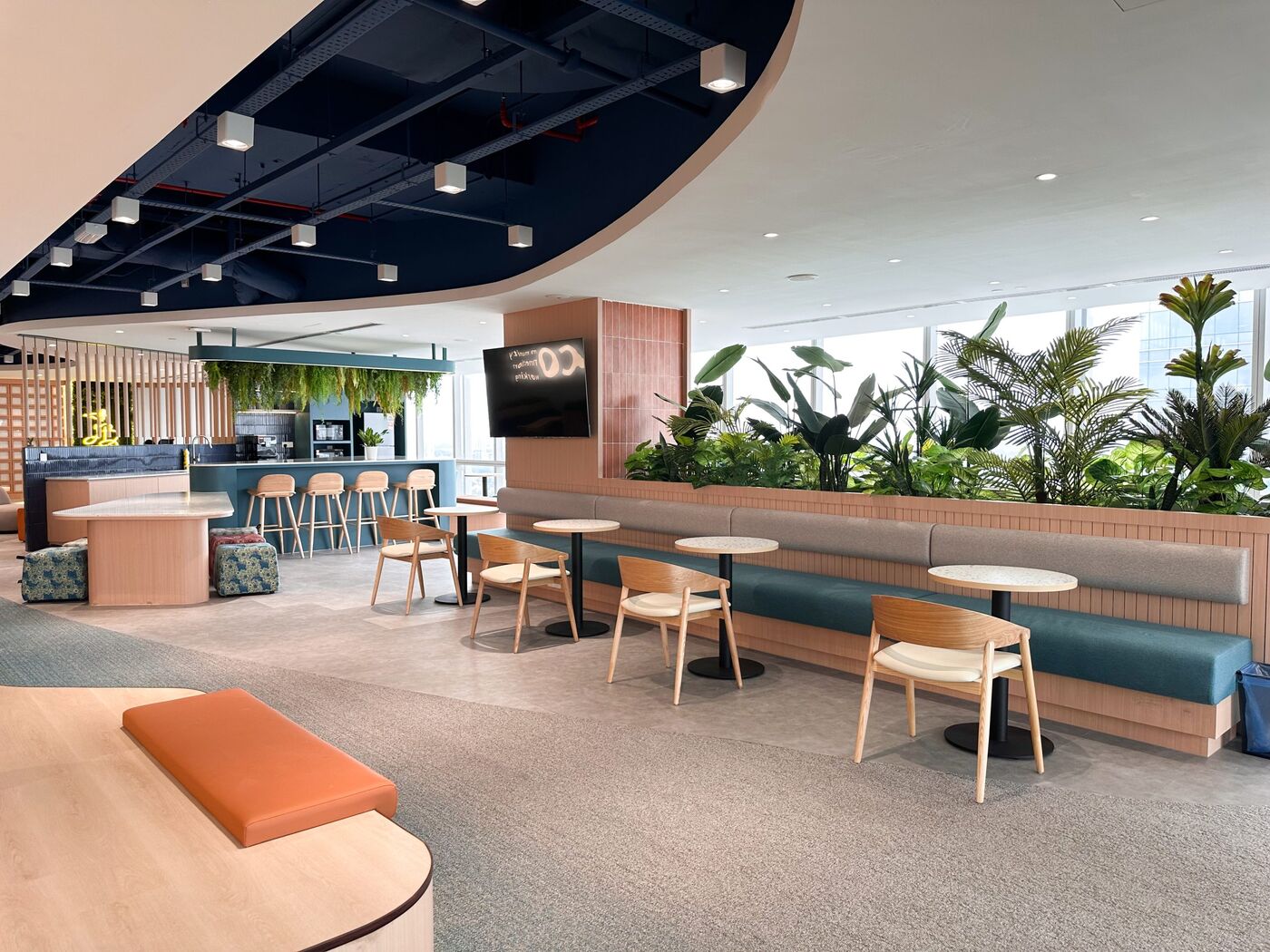Workspace lounge filmed by Micasa Media